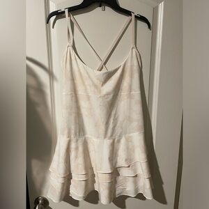 Aerie Dress with shorts 
Cream color with floral print 
NWT